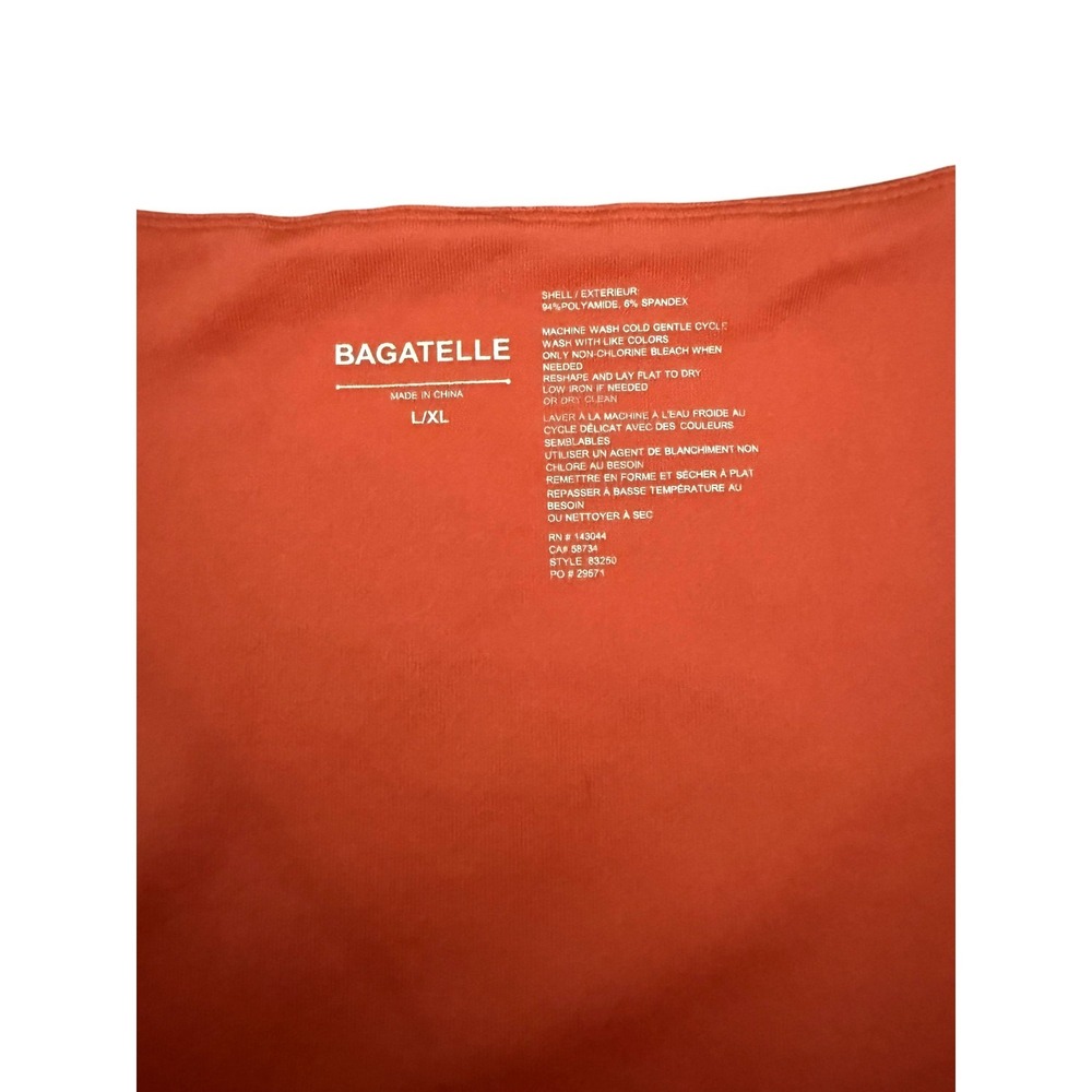 Bagatelle Womens Coral Orange Scoop Neck Sleeveless Tank Top L/XL Stretch 83250 - Picture 2 of 5